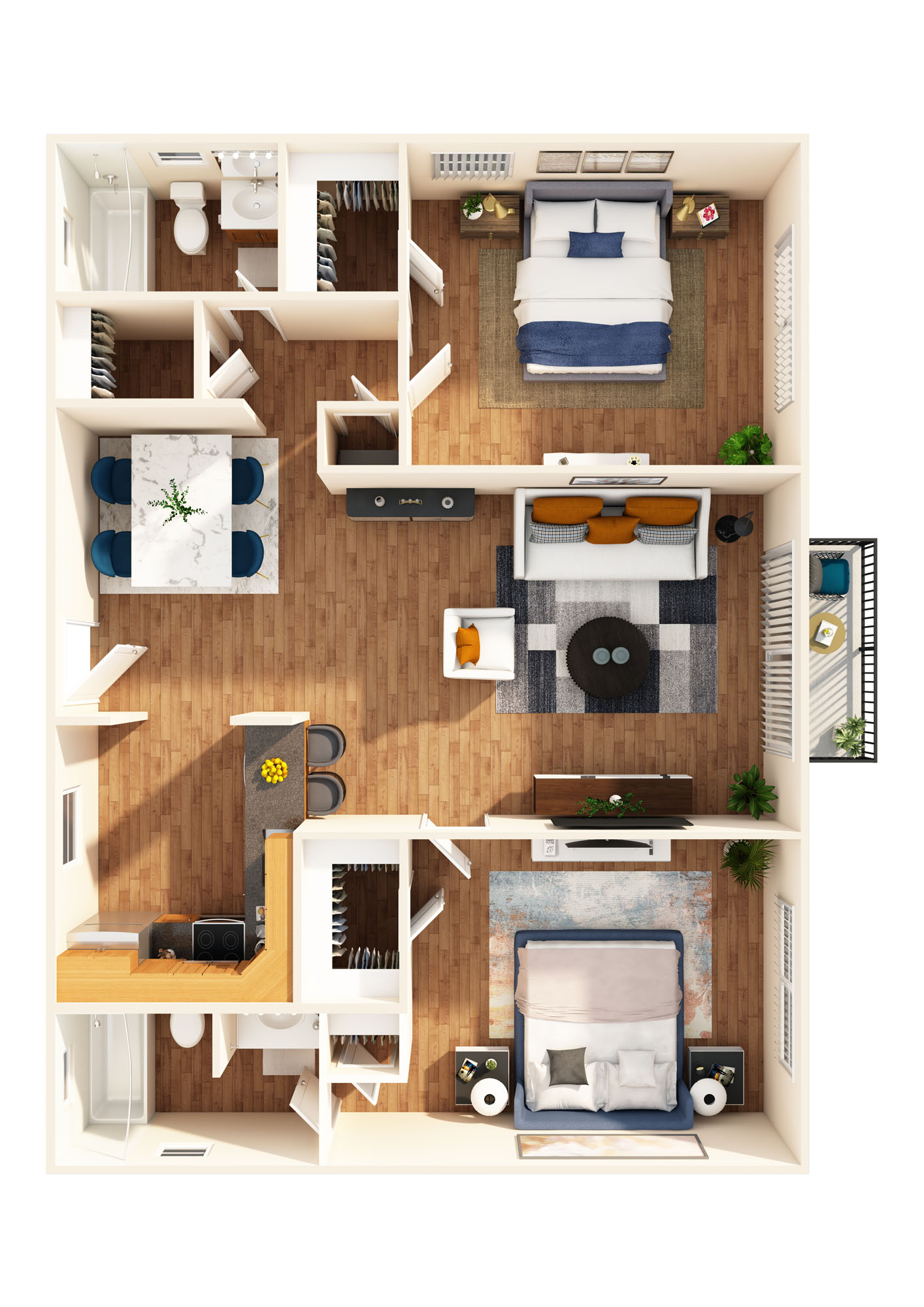 The Swan II floor plan
